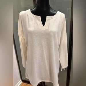 T by Talbots  White Women's Casual Top